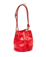 Load image into Gallery viewer, Drawstring Bag with 2 Way Shoulder Strap - S / Cherry Red- (ki:ts)