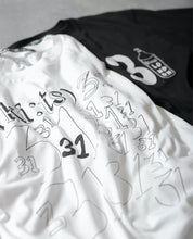 Load image into Gallery viewer, 31 31 31 T-shirt / White - (ki:ts) x Black Score