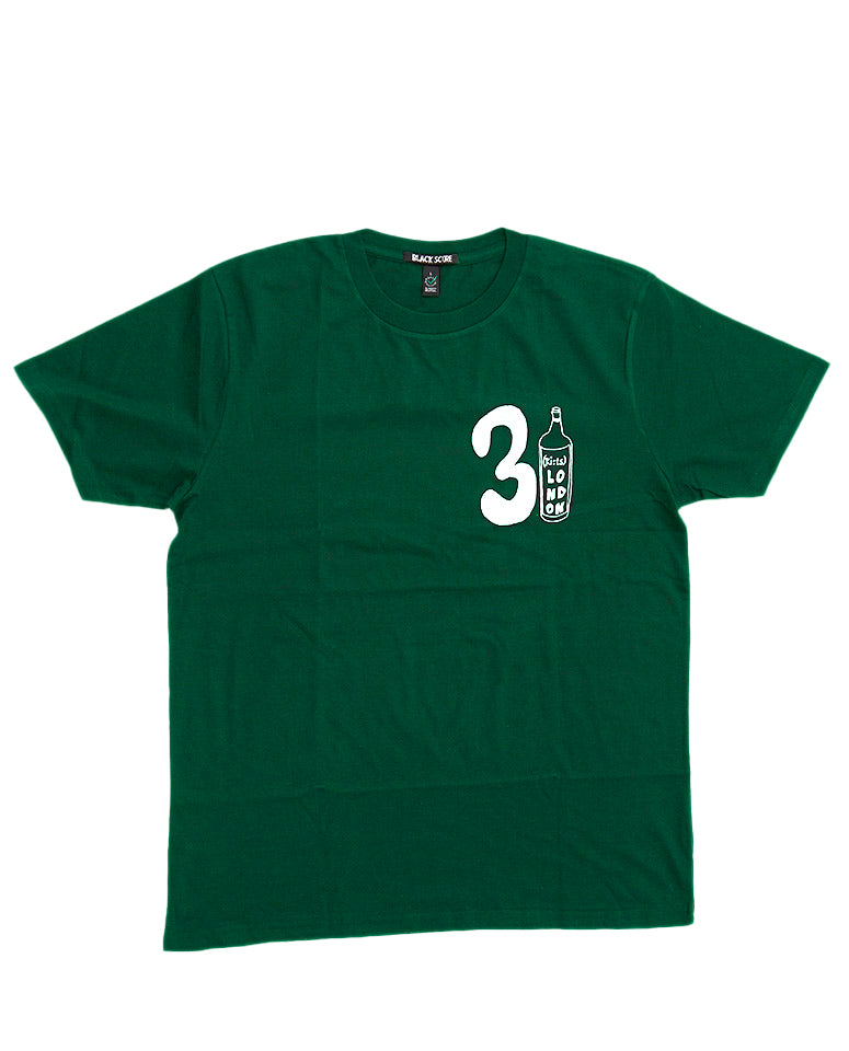 31 Wine Bottle T-shirt / Green - (ki:ts) x Black Score