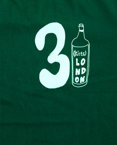 31 Wine Bottle T-shirt / Green - (ki:ts) x Black Score