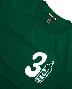 31 Wine Bottle T-shirt / Green - (ki:ts) x Black Score