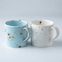 Load image into Gallery viewer, Splash Mug Cup / Light Blue &amp; White - Minobunzangama