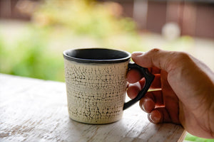 Shirakaba Mug / White & Black - ASAKA