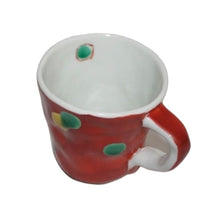 Load image into Gallery viewer, Hand-Drawing Polka Dot Red Mug Cup - KUTANI BITOUEN