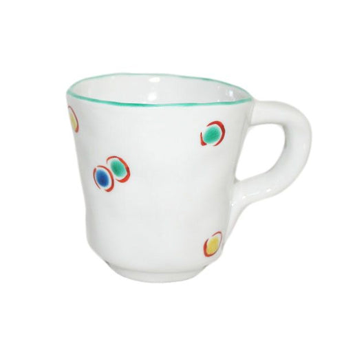 Hand-Drawing Polka Dot Mug Cup - KUTANI BITOUEN