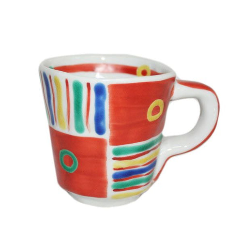 Hand-Drawing Colorful Mug Cup - KUTANI BITOUEN