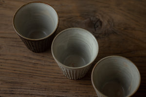 Teacup Powdered Line Pattern / Black - Kim Kyung Deok