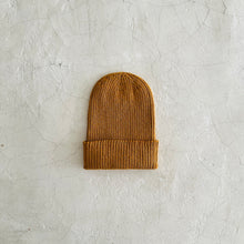 Load image into Gallery viewer, Mino Washi Paper &amp; Organic Cotton Rib Watch Cap beanie mustard