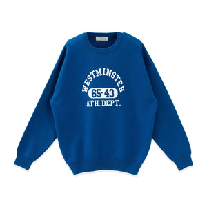 Westminster logo knit sweat_yale blue
