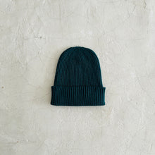 Load image into Gallery viewer, Mino Washi Paper &amp; Organic Cotton Rib Watch Cap beanie dark green
