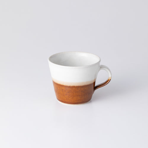 Two tone Mug / White and Brown - sayado wadagama