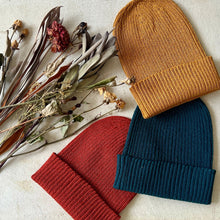 Load image into Gallery viewer, Mino Washi Paper &amp; Organic Cotton Rib Watch Cap beanie 3 colour