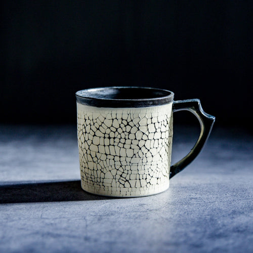 Shirakaba Mug / White & Black - ASAKA