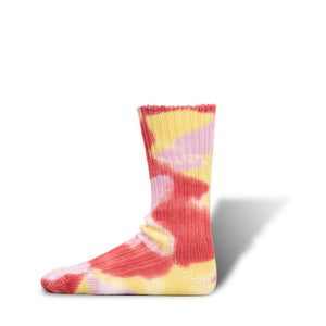 Heavy Weight Dyed Socks / Red - decka