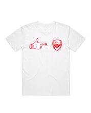 Load image into Gallery viewer, Gooner Arsenal Champions Heavy Weight T-Shirt / White - (ki:ts) x Black Score