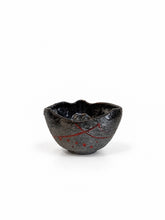 Load image into Gallery viewer, Akira Fujiwara_Bizen Black Kabuto Helmet_Demon Tea Bowl Set_teabowl_back_H960