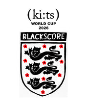 Load image into Gallery viewer, Black score &amp; kits world cup logo_england