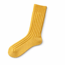 Load image into Gallery viewer, Cotton Slub Socks_Yellow_SQ1080