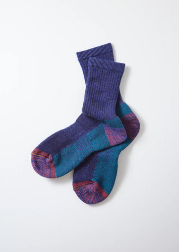 DOUBLE FACE MERINO PILE SOCKS_d.blue
