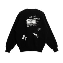 Load image into Gallery viewer, Graffiti Cardi_black_back