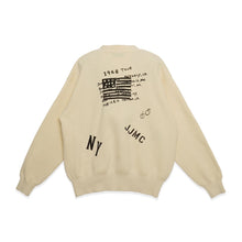 Load image into Gallery viewer, Graffiti Cardi_cream_back