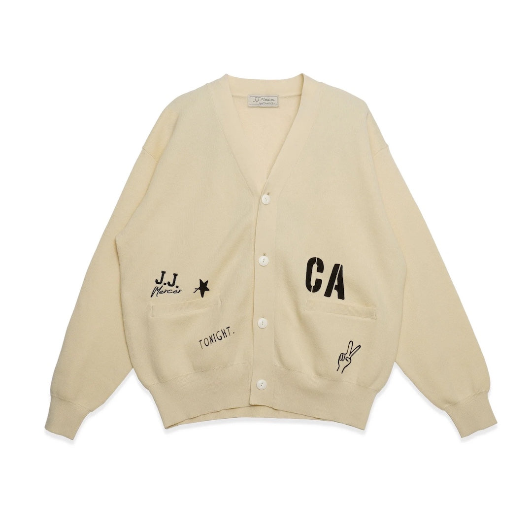 Graffiti Knit Cardigan / Cream - J.J. Mercer – (ki:ts)