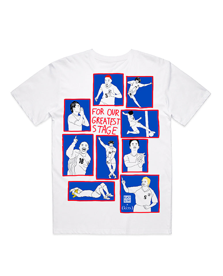 Japan 2026 World Cup Tribute T-Shirt / White - (ki:ts) x Black Score
