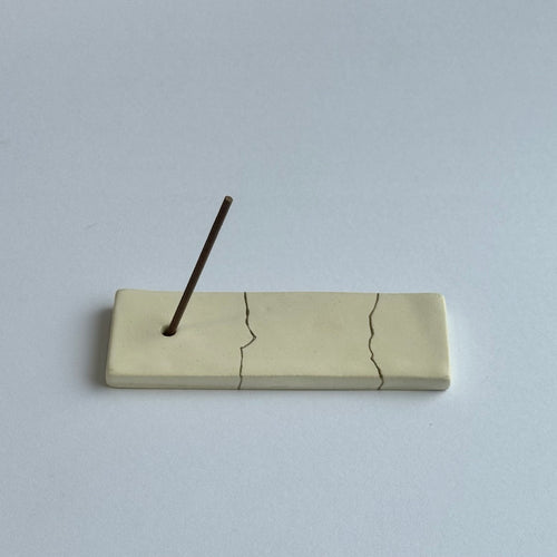 Kintsugi Incense Holder / Col.02 White - Tomomi Kamoshita