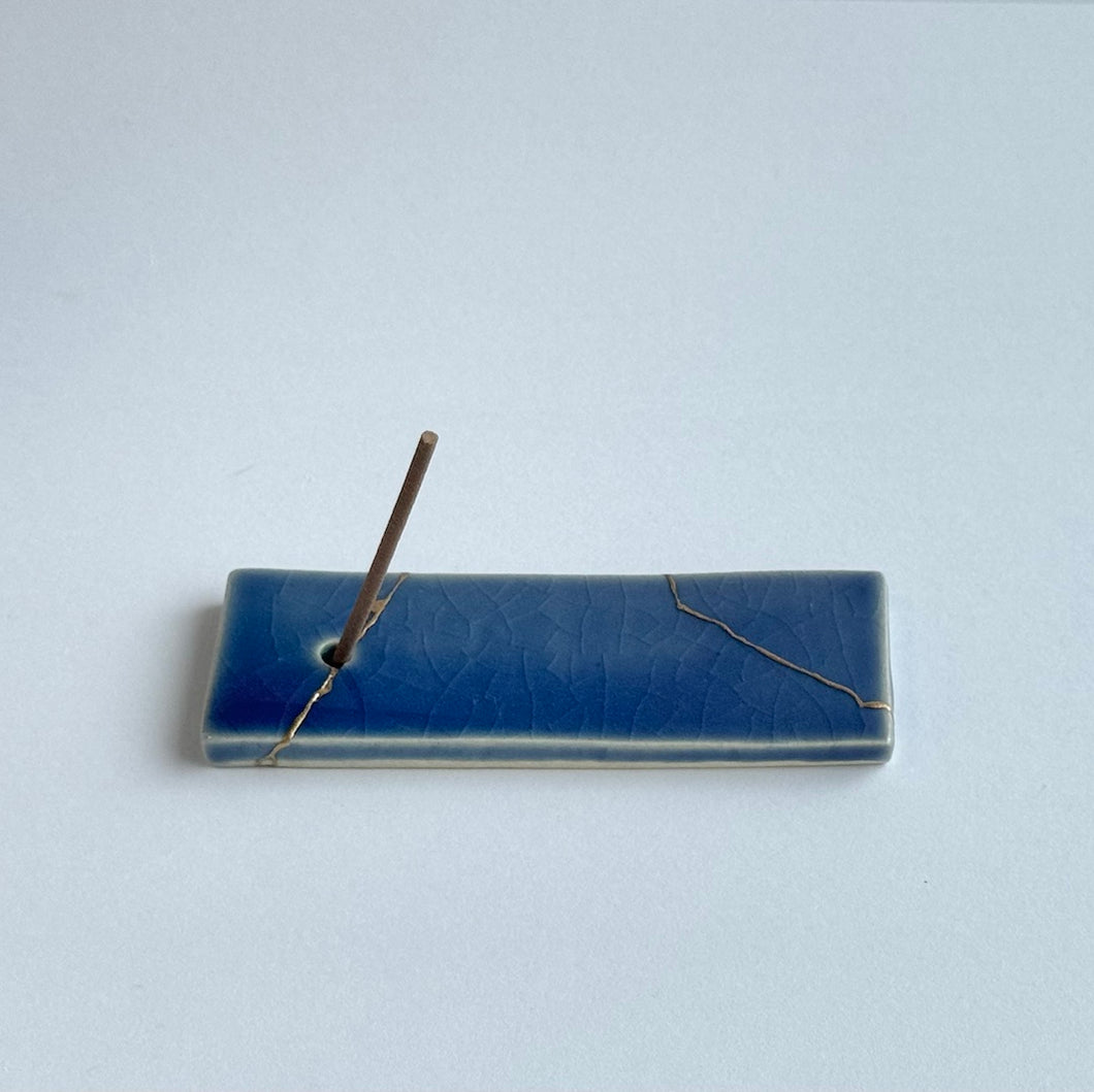 Kintsugi Incense Holder / Col.03 Lapis Lazuli - Tomomi Kamoshita