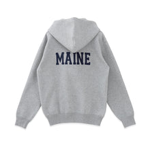 Load image into Gallery viewer, Maine hoodie_med gray_back
