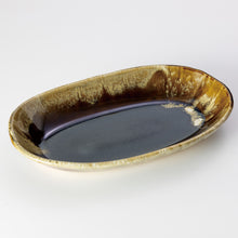 Load image into Gallery viewer, Mashiko Pottry_SQ1080_Mashiko Selective Glazed Oval Plate