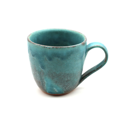 Mashiko Pottry_SQ1080_Shabby Turquoise Round Mug_wakasama tougei