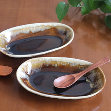 Load image into Gallery viewer, Mashiko Selective Glazed Oval Plate_edit01