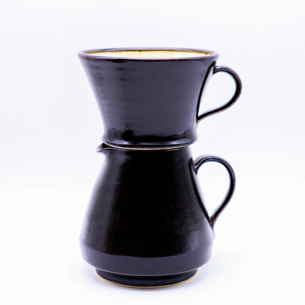 Mashiko Coffee Dripper Server Set  Black