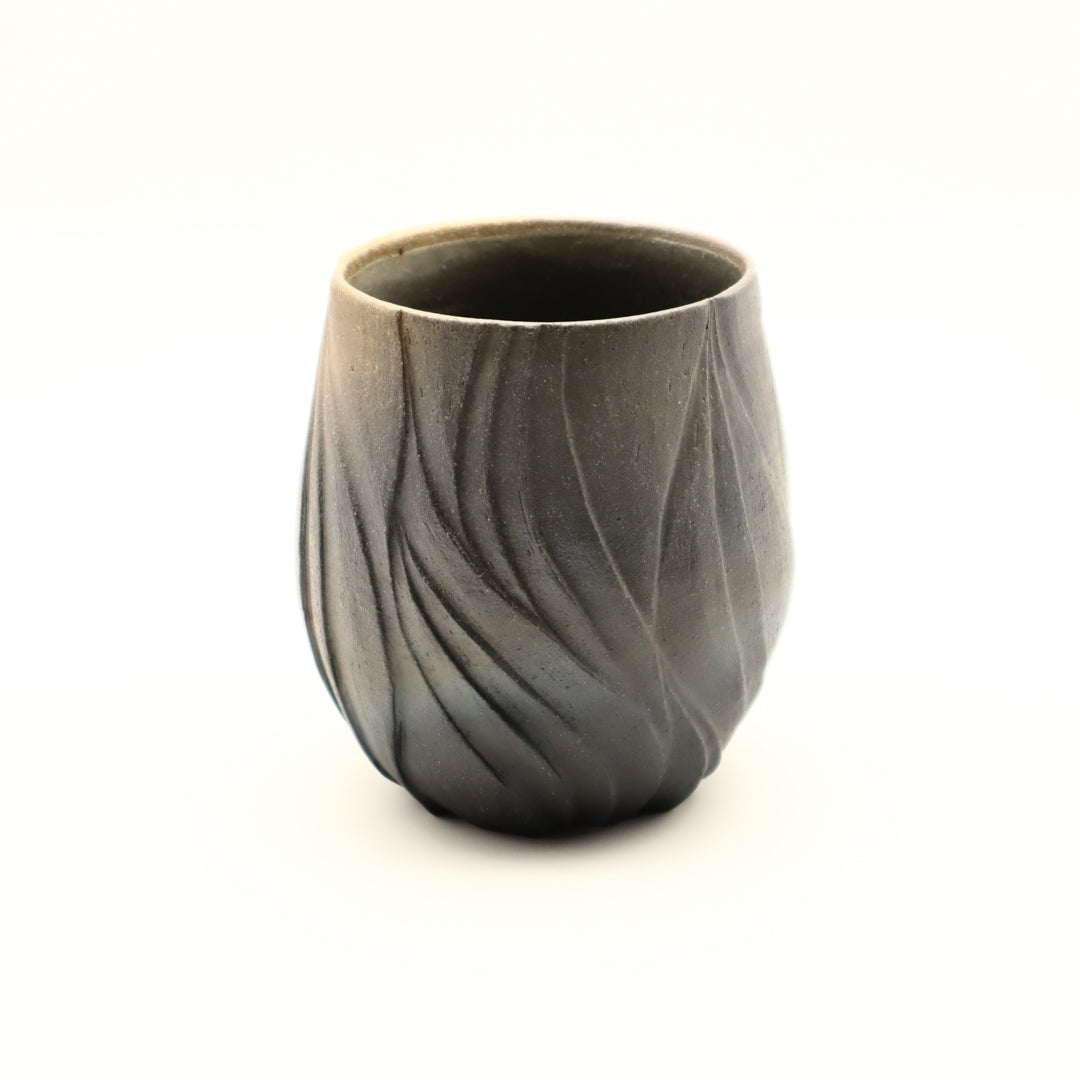 Carbonized Rippled Ridge Cup / Iwashita Muneaki – (ki:ts)