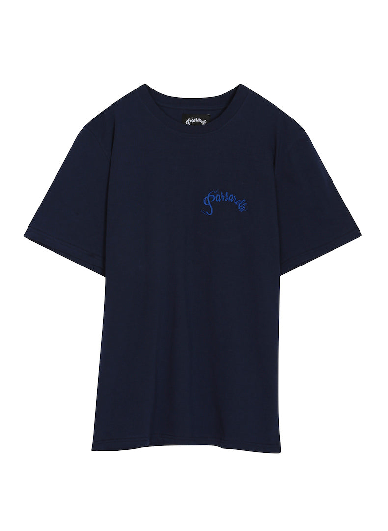Passarella 'Embroidered Logo’ T-shirts / Navy - PASSARELLA DEATH SQUAD