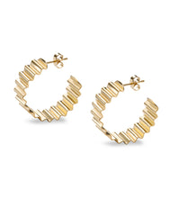 Load image into Gallery viewer, Statement Ondulée Hoops / 18ct gold vermeil - OLIVIA TAYLOR