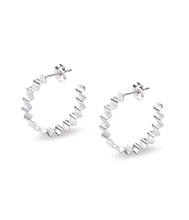 Load image into Gallery viewer, Classic Ondulée Hoops /  925 recycled silver - OLIVIA TAYLOR