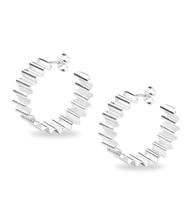 Load image into Gallery viewer, Statement Ondulée Hoops / 925 recycled silver - OLIVIA TAYLOR