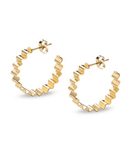 Load image into Gallery viewer, Classic Ondulée Hoops /  18ct gold vermeil - OLIVIA TAYLOR