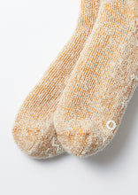 Load image into Gallery viewer, Extra Fine Merino Premium Bulky Socks / D.Yellow &amp; White - ROTOTO