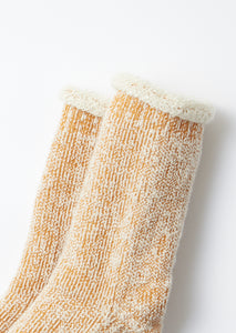 Extra Fine Merino Premium Bulky Socks / D.Yellow & White - ROTOTO