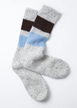 Load image into Gallery viewer, Retro Winter Outdoor Socks / GRY &amp; D.BW &amp; L.BL - ROTOTO