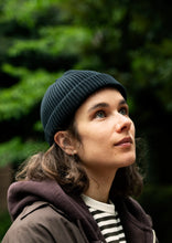 Load image into Gallery viewer, COTTON ROLL UP BEANIE_black editrial 02