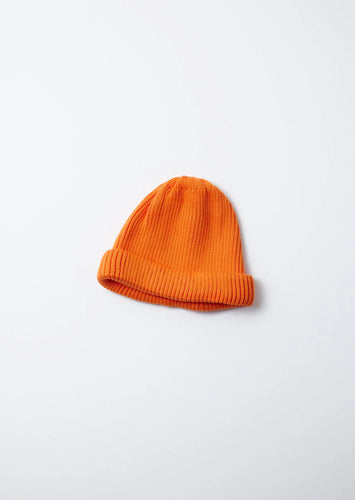 COTTON ROLL UP BEANIE_orange