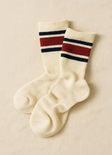 Load image into Gallery viewer, Retro Skater Sokcs_navy_red_navy_pair_700x960