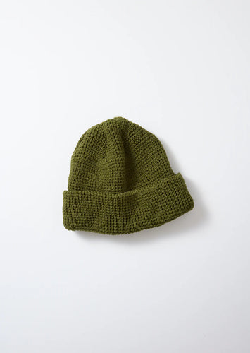WAFFLE WATCH CAP_olivegreen