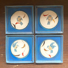 Load image into Gallery viewer, Washi-dye Square Plate Blue-BlueBird_4
