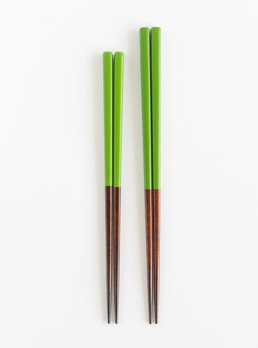 Lacquered Chopsticks / Green - Watanabe Mokkougei