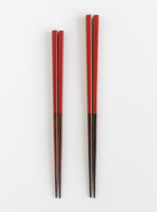 Lacquered Chopsticks / Red - Watanabe Mokkougei